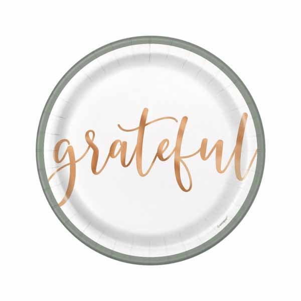 Pastel Thanksgiving Dessert Plates - 8ct