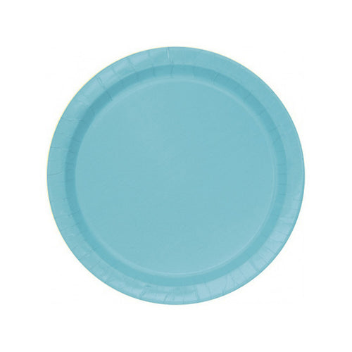 Tropical Teal Paper Dessert Plates - 8ct