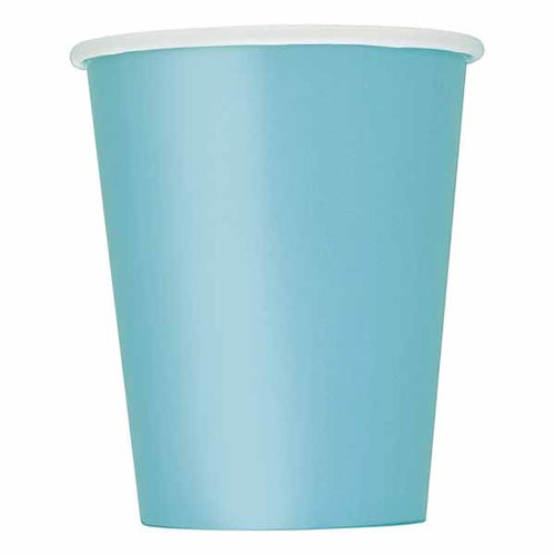 Tropical Teal 9oz Cups - 8ct