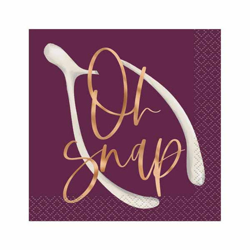 Oh Snap! Beverage Napkins - 16ct