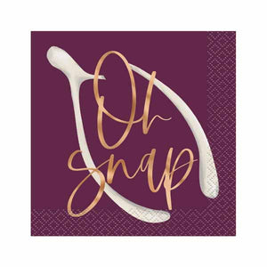 Oh Snap! Beverage Napkins - 16ct