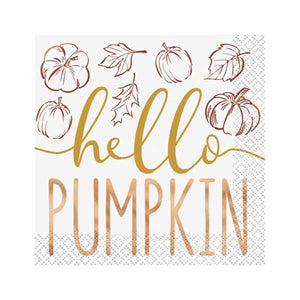 Hello Pumpkin Beverage Napkins - 16ct