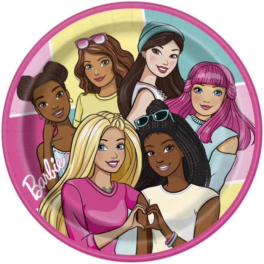 Barbie Dinner Plates - 8ct