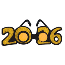 Load image into Gallery viewer, Gold 2026 Plastic Glasses