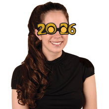Load image into Gallery viewer, Gold 2026 Plastic Glasses