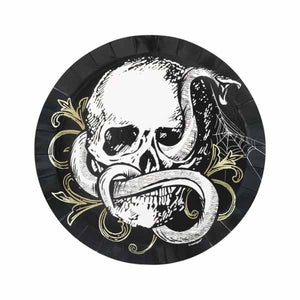 Sketchy Skull Dessert Plates - 8ct