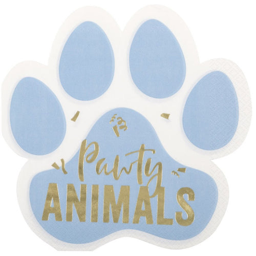 Pawty Animal Paw Luncheon Napkins