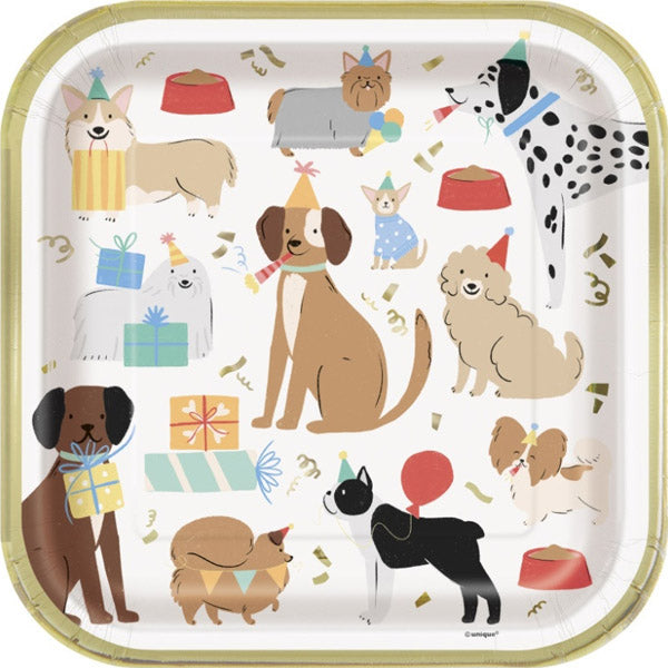 Pawty Animal Dog Dinner Plates