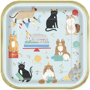 Pawty Animal Cat Dinner Plates