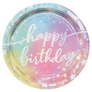 Luminous Birthday Dinner Plates