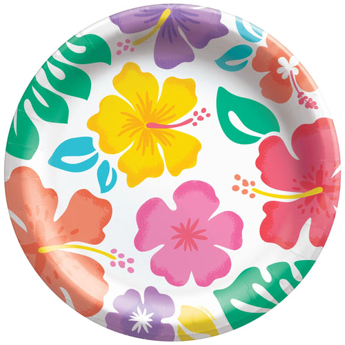 Summer Hibiscus Dinner Plates