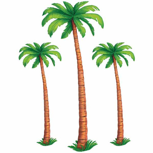 Jointed Palm Trees - 3ct