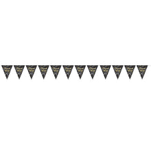 Load image into Gallery viewer, Metallic Congrats Grad Pennant Banner