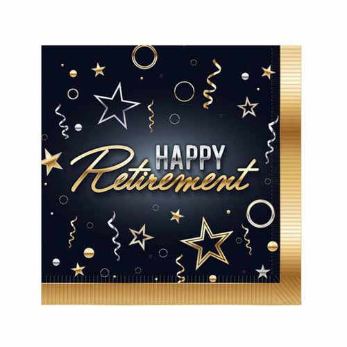 Happy Retirement Beverage Napkins