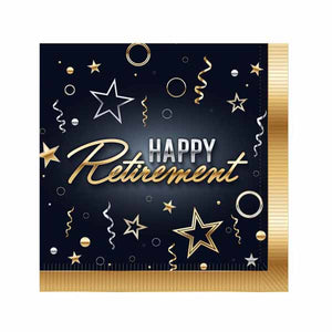 Happy Retirement Beverage Napkins