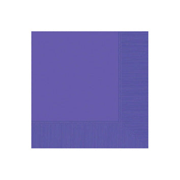 Purple Beverage Napkins - 20ct