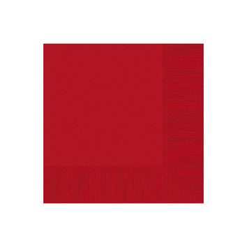Red Beverage Napkins - 20ct