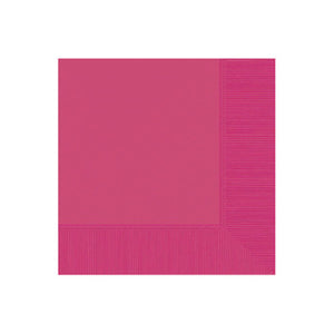 Candy Pink Beverage Napkins - 20ct