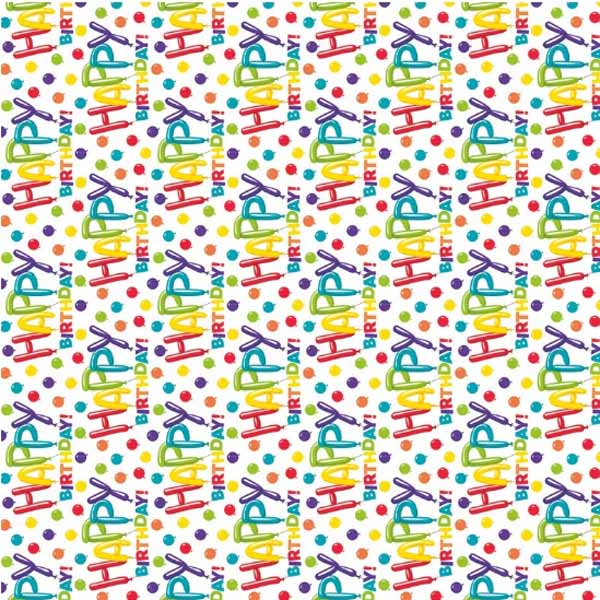 Birthday Balloons Gift Wrap