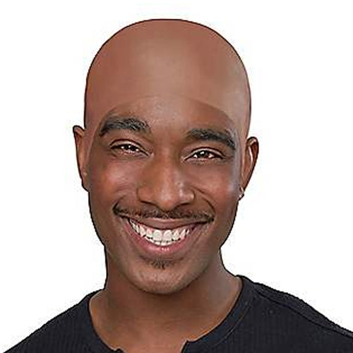 Brown Bald Cap
