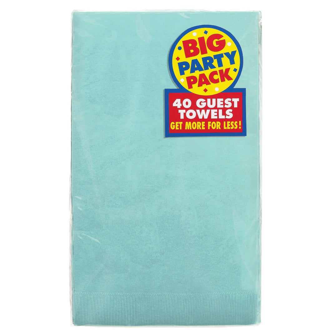 Robins Egg Blue Guest Towels - 40ct
