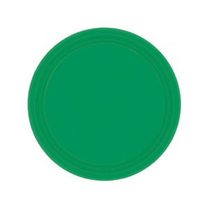 Green Paper Dessert Plates - 20ct