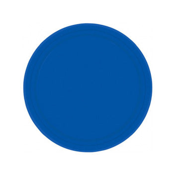 Royal Blue Paper Dessert Plates - 8ct