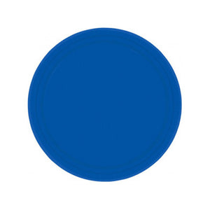 Royal Blue Paper Dessert Plates - 8ct