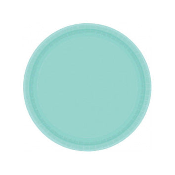 Teal Paper Dessert Plates - 20ct