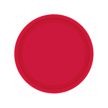 Red Paper Dessert Plates - 8ct