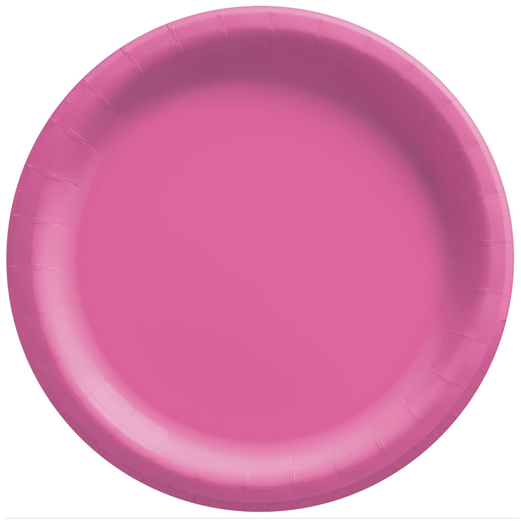 Candy Pink Paper Dessert Plates