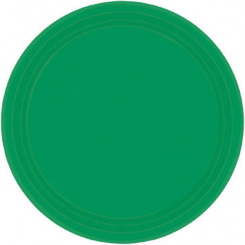 Green Paper Dinner Plates - 16ct