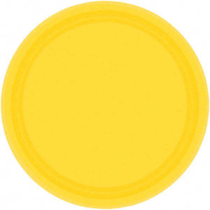 Yellow Paper Dinner Plates - 8ct
