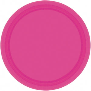 Candy Pink Paper Dinner Plates - 8ct