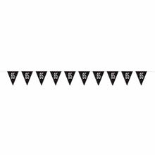 Load image into Gallery viewer, Black Glitz 65 Pennant Banner