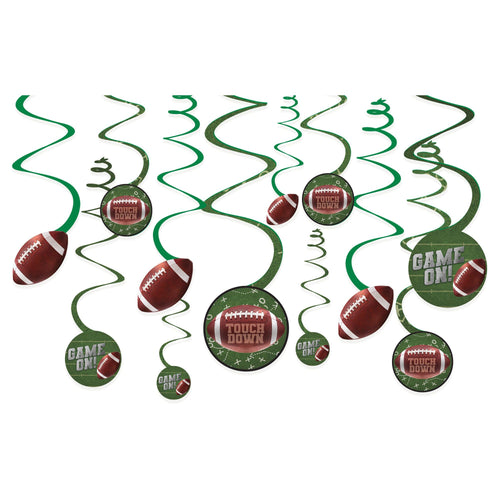 Football Hanging Swirls