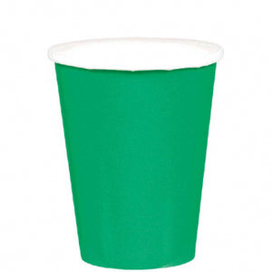 Emerald Green 9oz Cups - 8ct