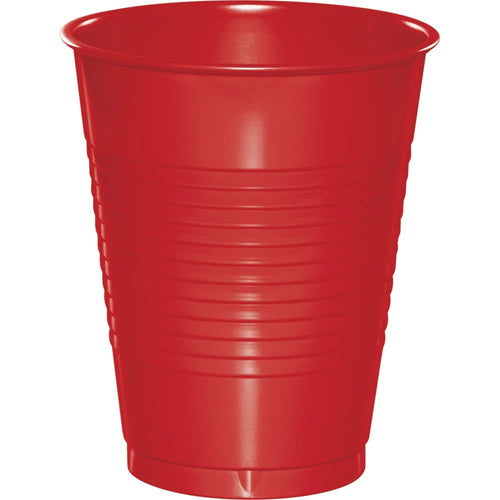 Red 16oz Plastic Cups