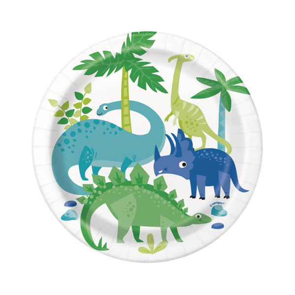 Dino Party Dessert Plates - 8ct