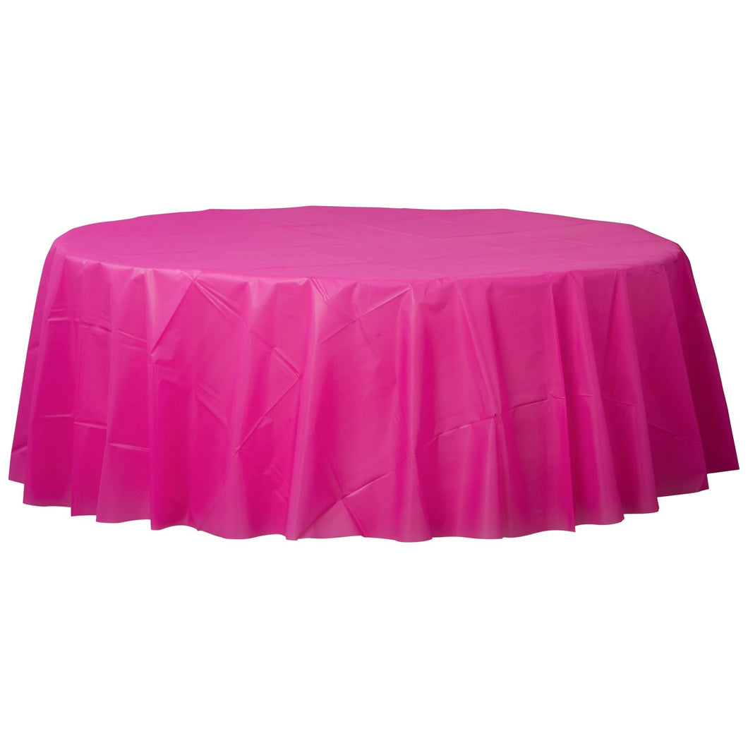 Candy Pink Round Table Cover