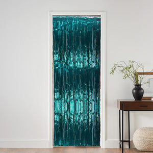 Metallic Curtain - Teal