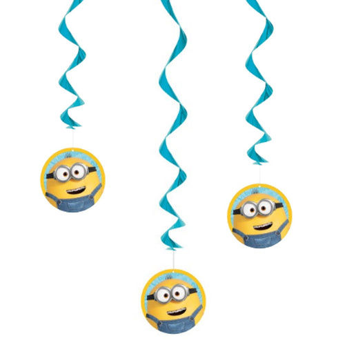 Minions Hanging Swirls - 3ct