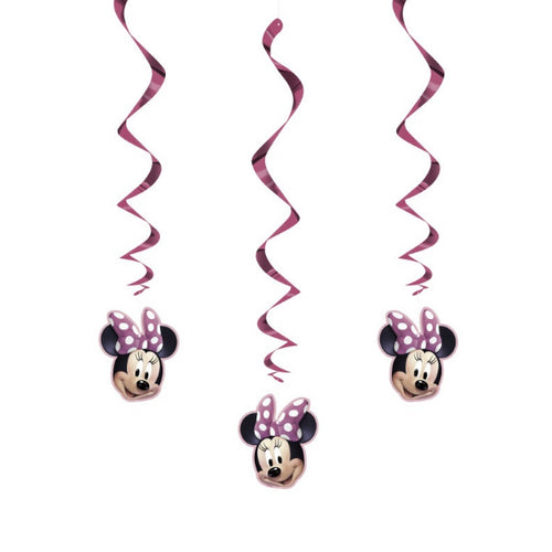 Minnie Mouse Hanging Swirls - 3ct