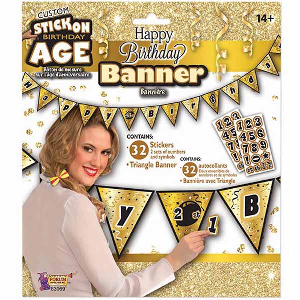 Add an Age Pennant Banner