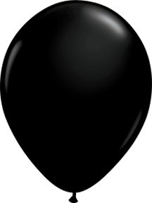 12" Latex Balloons - Black