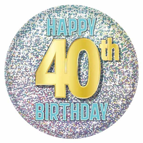 40th Birthday Button