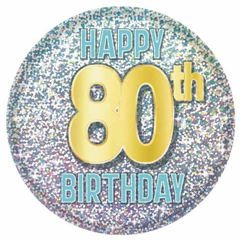 80th Birthday Button