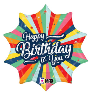 Retro Birthday 18" Foil