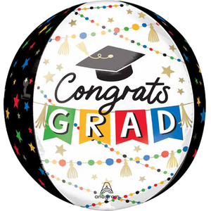 Grad Pom Poms 16" Orb Balloon