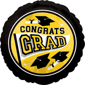 School Sprit 18" Foil Balloon - Yellow